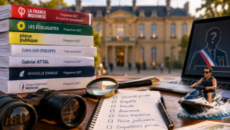 Programmes politiques de 2027, matériel d’enquête et notes sur les détectives privés