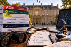 Programmes politiques de 2027, matériel d’enquête et notes sur les détectives privés